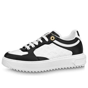 Кроссовки time out sneakers 'white mini monogram black' Louis Vuitton, черный