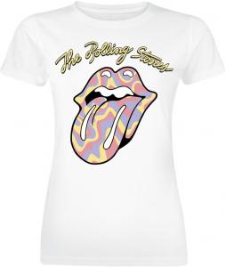 Футболка The Rolling Stones Funky Stripe Tongue, белый