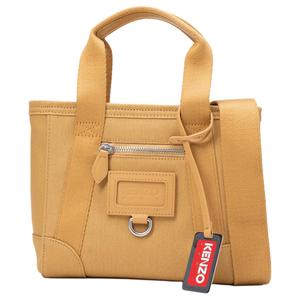 KENZO Хлопковая сумка-шопер из парусины, шопер, парусиновая сумка, дамская сумка, сумка через плечо, мини-кроссбоди для женщин camel