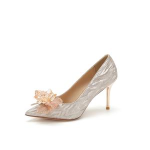 Женские туфли на тонком каблуке и высоком каблуке Zomila, Champagne