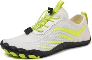 Обувь Grounded для женщин и мужчин, спортивная походная водная обувь унисекс, дышащая, быстросохнущая, с нескользящей подошвой, для походов, босоногая, удобная для улицы, плавания, пляжа, прогулок, каякинга и бродьбы Generic, белый