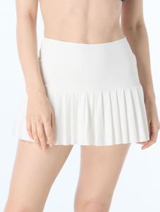 Женские купальники Stephanie, плиссированная юбка-шорты для плавания Beach House, 100-white