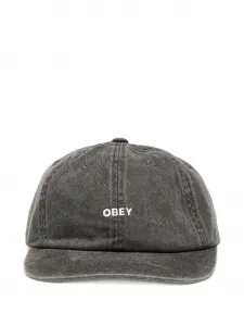 Шляпа с принтом Obey, серый