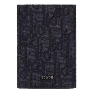 Dior Bi-Fold Card Holder 'Black Oblique Jacquard'
