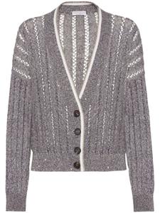 Brunello Cucinelli кардиган Dazzling, серый