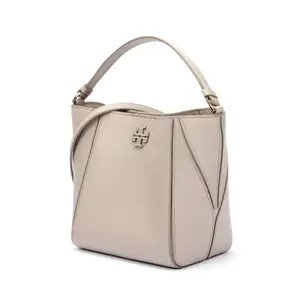 McGraw Litchi Grain Leather Сумка-ведро, Плечевая сумка, Кроссбоди, Маленькая женская сумка TORY BURCH, shopping bag set(basic set+shopping bag)