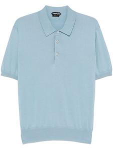 Хлопковая рубашка-поло TOM FORD, синий