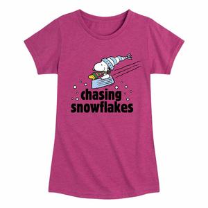 Футболка с рисунком «Арахис в погоне за снежинками» для девочек 7–16 лет Licensed Character