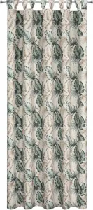 EUROFIRANY | Уличная штора - 155 x 260 см - Водонепроницаемая - С широкими петлями - Дизайн в виде пальмовых листьев Eurofirany