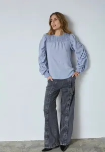 Блузка kesi с драпированными рукавами Co'Couture, Pale Blue