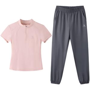 Костюм Casual для женщин из коллекции Rising Stars CAMEL, set (cherry blossom розовый top+graphite серый bottom)