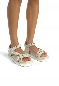 Сандалии PLANA DE CON CIERRE CORREA Alma en Pena, серый