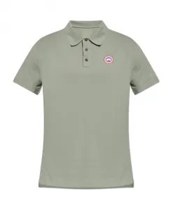 Поло с логотипом Canada Goose, зеленый
