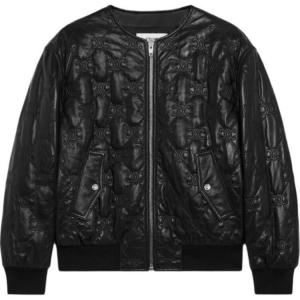 Кожаная куртка женская черная Celine