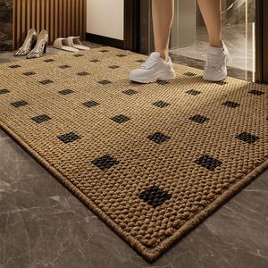 Katifia Ковер 140х160 см из полиэстера для прихожей, Katifeiya, U Cloud Ink Square, верблюжий цвет