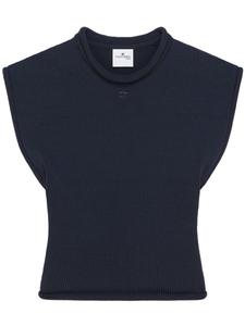 Courrèges трикотажный топ, черный