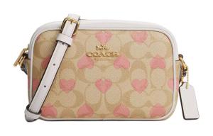 Jamie Coated Canvas With Leather Camera Bag, Shoulder Bag, Crossbody Bag Mini Women's COACH