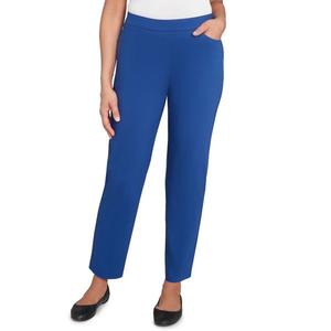 Узкие классические брюки средней длины с эластичной посадкой Alfred Dunner, цвет lapis