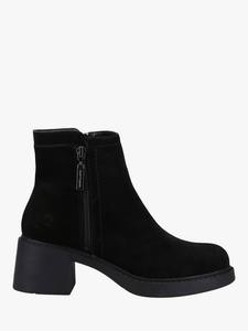 Ботильоны Adele на квадратном каблуке из замши Hush Puppies, Black