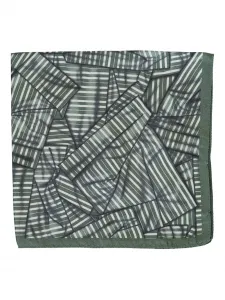 Шарф с принтом Zegna, зеленый