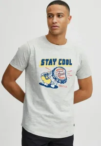 Футболка с принтом iddaniel Indicode Jeans, Light Grey Mix