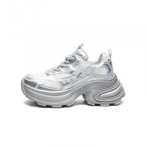 Низкие массивные кроссовки, увеличивающие рост, женские FIVE PLUS, Silver