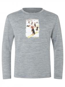 Super.natural Функциональная рубашка "Вечеринка такс" серого цвета