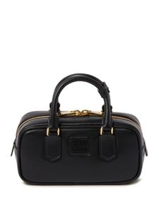 Мини-сумка Miu Miu с логотипом, черный