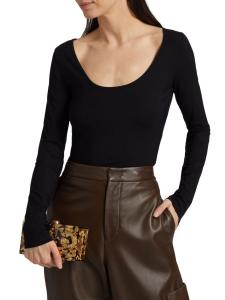 Футболка с круглым вырезом Vince, черный