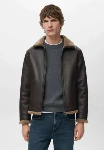 Куртка из искусственной кожи Mango, Brown