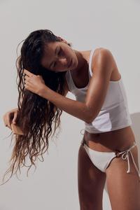 Плавки бикини со стрингами на завязках H&M, белый