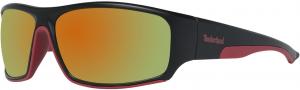 Очки Timberland Men's Tb7178, Matte Black/Red Mirror