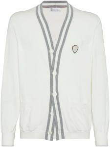 Кардиган на пуговицах Brunello Cucinelli, белый