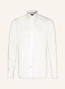 Рубашка-смокинг индивидуального кроя с отложными манжетами Olymp Signature, экрю