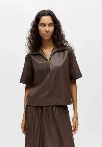 Блузка с покрытием objemery Object, Seal Brown