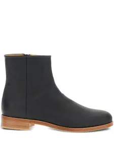 Кожаные ботинки с молнией Common Projects, черный