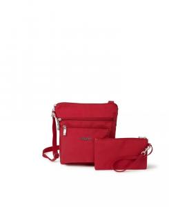 Карманная сумка через плечо с RFID-защитой Baggallini, зеленый