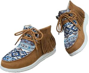 Женские модные ботинки Faithgee с флисовой подкладкой в стиле бохо, однотонные с бахромой, массивная подошва, челси, ботильоны, круглый носок, шнуровка, ковбойский стиль для повседневной носки, повседневная обувь для прогулок, Yellow