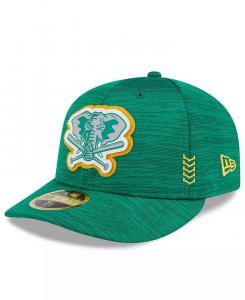 Мужская зеленая кепка Oakland Athletics 2024 Clubhouse Low Profile 59FIFTY Fitted New Era