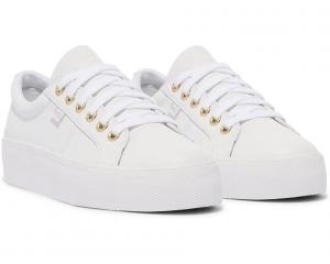 Кроссовки Keds Jump Kick Duo Lace Up, цвет White/Gold Leather