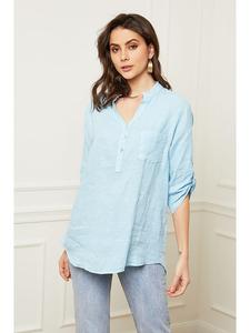 Блузка Fleur de Lin, светло-синий