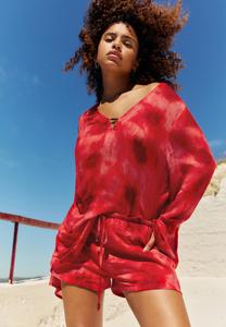 Блуза RUSTIC PRINTED KAFTAN PULL&BEAR, красный