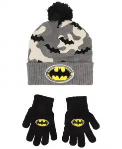 Набор шапки и перчаток Big Boys из 2 предметов Batman, серый