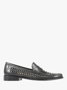 Riverside плетеные кожаные лоферы Jones Bootmaker, Black