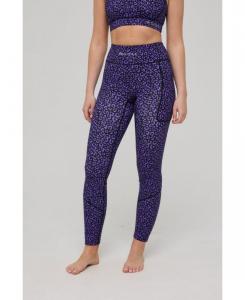 Женские леггинсы Infinite с высокой талией - фиолетовый леопардовый принт OOSC, Purple leopard