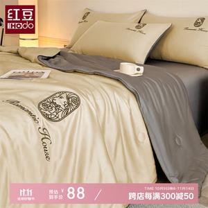 Red Bean Home Textiles Летнее одеяло 200х230 см, цвет In The Name of Love - Milk Tea Color + Medium Gray