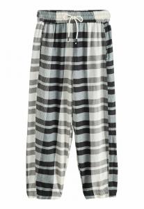 Брюки Next TEXTURED CHECK BARREL, Black White/Black