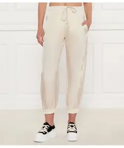 Шелковые брюки-джоггеры Fir Tree Regular fit Marella Sport, бежевый