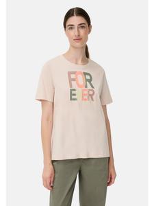 Футболка из чистого хлопка сиренево-розового цвета Camel Active