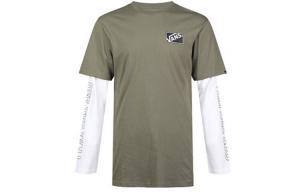 Футболка мужская темно-зеленая Vans, темно-зеленый